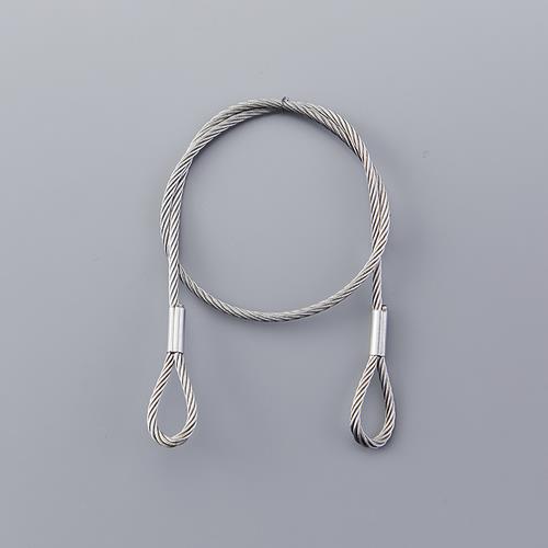 ステンレスカットワイヤー ワイヤー305BR 両端リング加工 3.0mmΦ×500mm リング内径15mm 2本1組