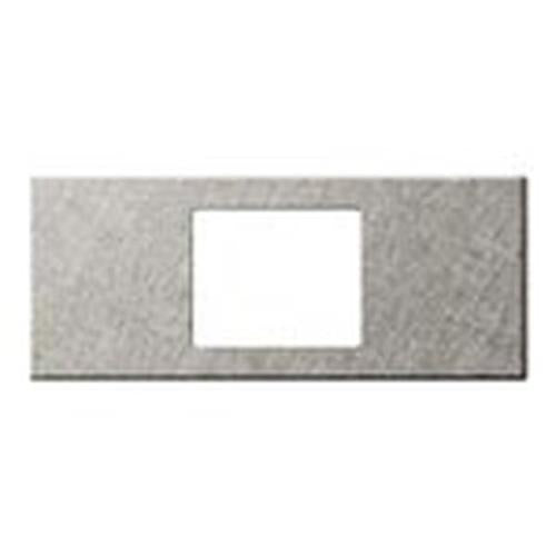 Sプレート 1コ用 バイブレーション仕上げ エクストラメタル シルバー