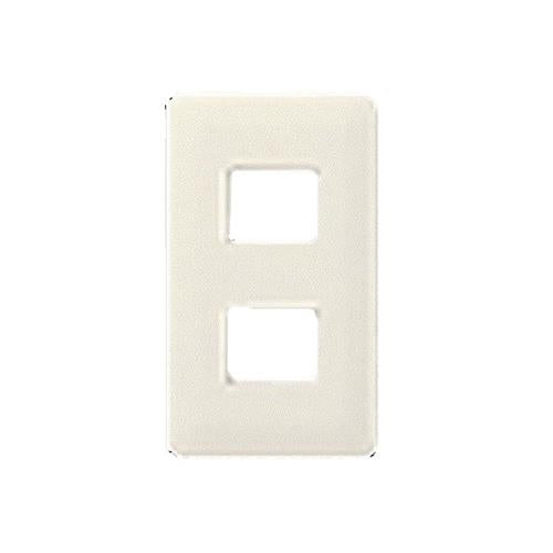 フルカラーシリーズ モダンプレート2コ用 ミルキーホワイト 10個入