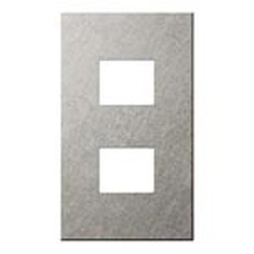 SO-STYLEシリーズ エクストラメタルプレート 2コ用 バイブレーション仕上げ シルバー