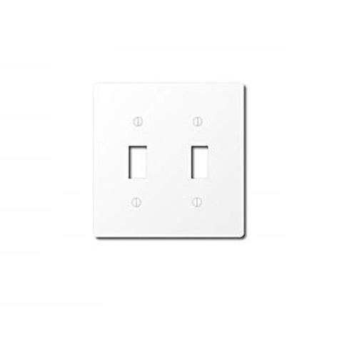 クラシックシリーズ 埋込スイッチ新金属プレート 2連 ホワイト