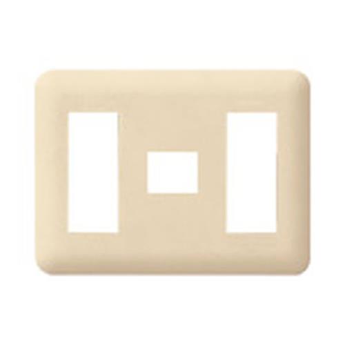 コスモシリーズワイド21 簡易耐火用コンセントプレート 7コ用(3コ+1コ+3コ用) ベージュ