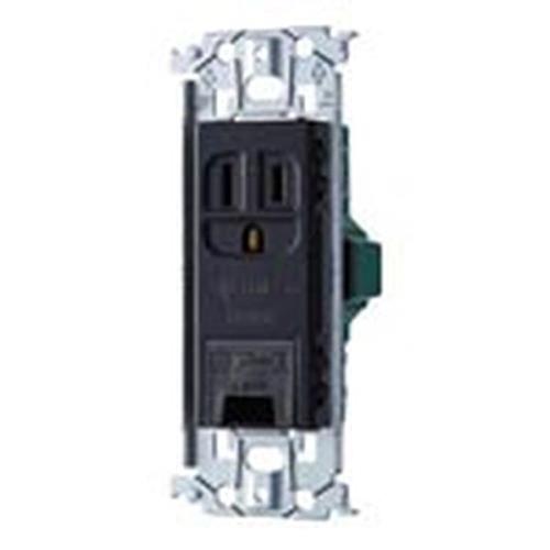 SO-STYLEシリーズ 埋込アースターミナル付接地コンセント 金属枠付 ブラック