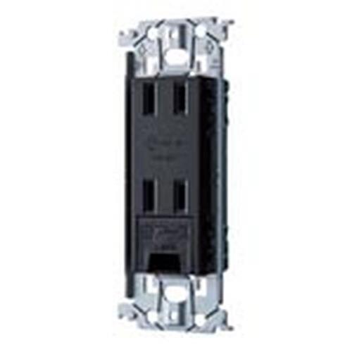 SO-STYLEシリーズ 埋込アースターミナル付ダブルコンセント 金属枠付 マットブラック