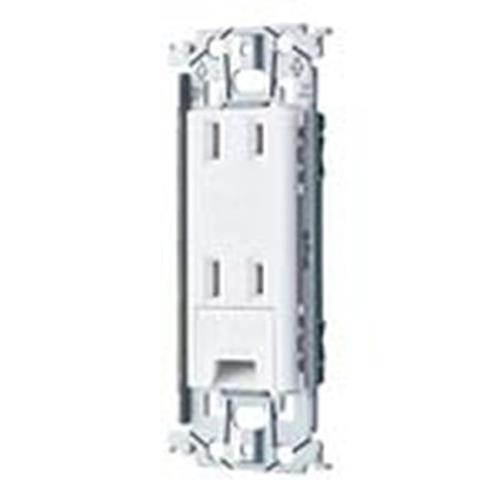 SO-STYLEシリーズ 埋込アースターミナル付ダブルコンセント 金属枠付 マットセラミックホワイト