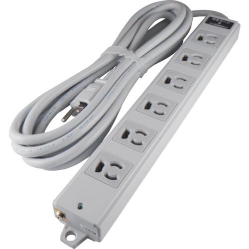 アメリカン電機 抜止形 OAタップ6ケ口 雷サージ付 接地2P15A125V