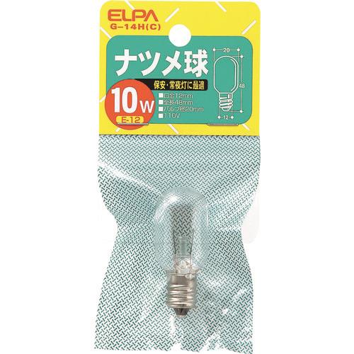 ELPA ナツメ球10W透明