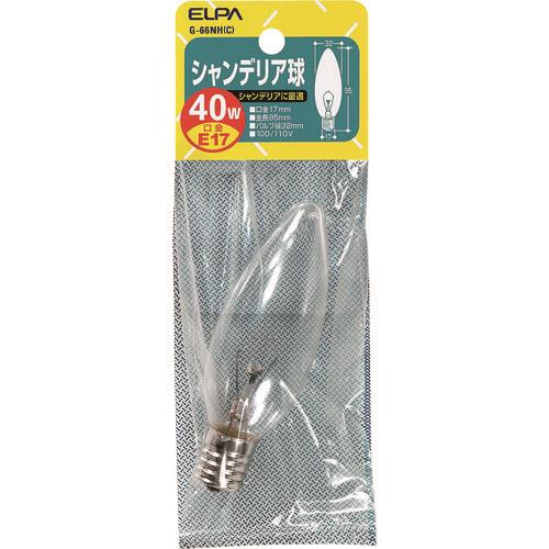 ELPA シャンデリア E17 40W