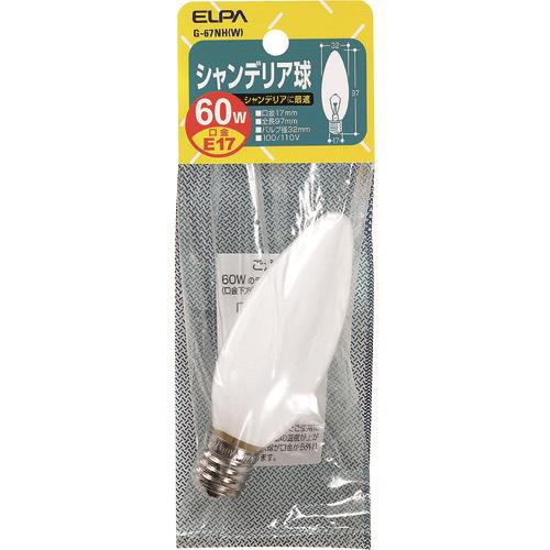 ELPA シャンデリア E17 60W