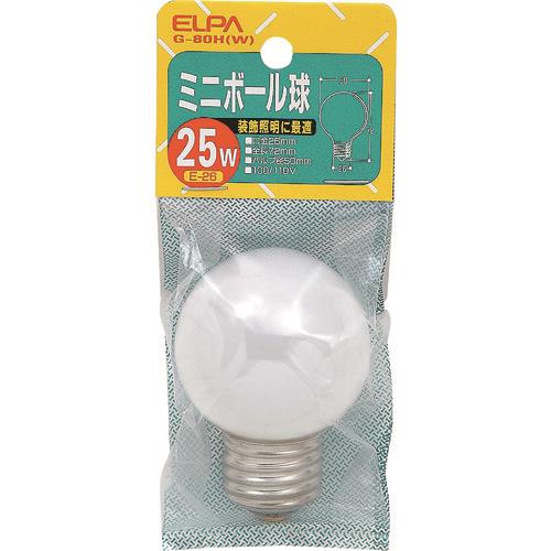 ELPA ミニボール球25W