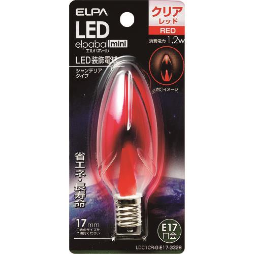 ELPA LEDシャンデリア球 E17