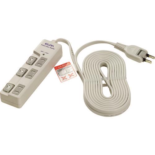 ELPA LEDランプスイッチ付タップ