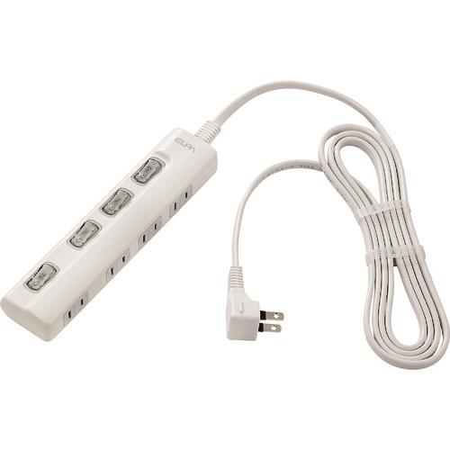 ELPA LEDランプ スイッチ付タップ