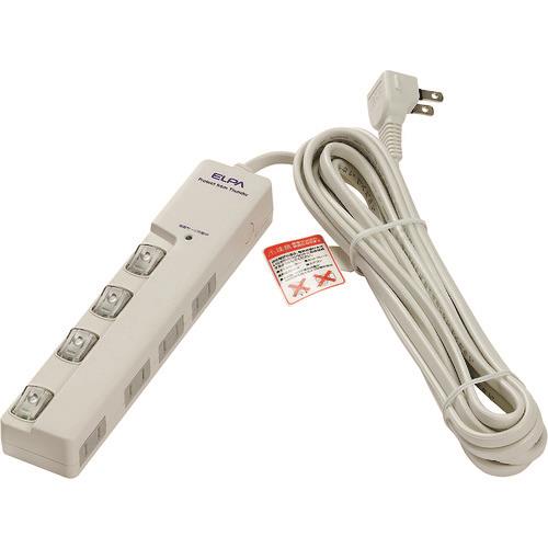 ELPA LEDランプスイッチ付タップ ヨコ