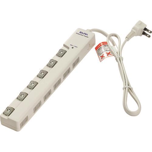 ELPA LEDランプスイッチ付タップ ヨコ