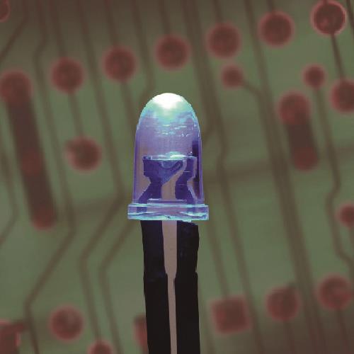 ELPA コード付LEDΦ5mm青