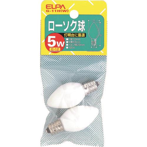 ELPA ローソク球白