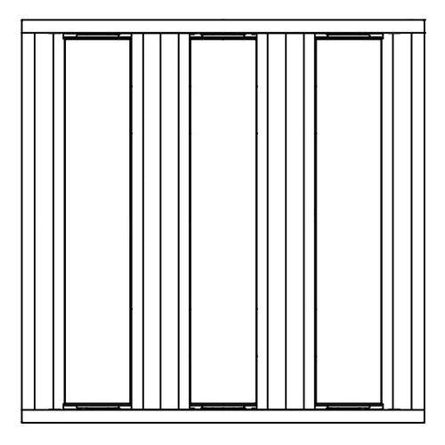 一体型LEDベースライト スクエアシリーズ スクエア光源タイプ 埋込型 格子タイプ 点灯ユニット【受注生産品】 <NNFK>