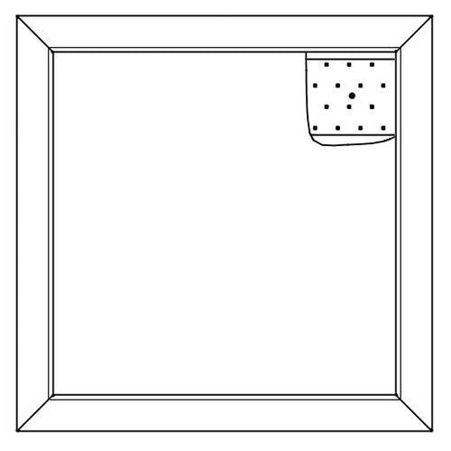 一体型LEDベースライト スクエアシリーズ スクエア光源タイプ 埋込型 乳白パネル 深枠(黒) 点灯ユニット【受注生産品】 <NNFK>