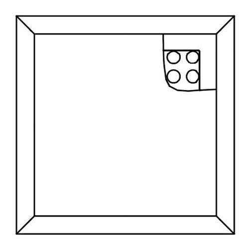 一体型LEDベースライト スクエアシリーズ スクエア光源タイプ 埋込型 乳白パネル 木枠 点灯ユニット【受注生産品】 <NNFK>