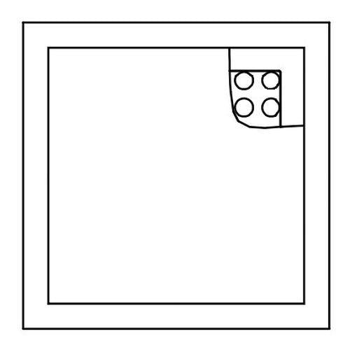 一体型LEDベースライト スクエアシリーズ スクエア光源タイプ 埋込型 和紙柄パネル(木製格子) 点灯ユニット【受注生産品】 <NNFK>