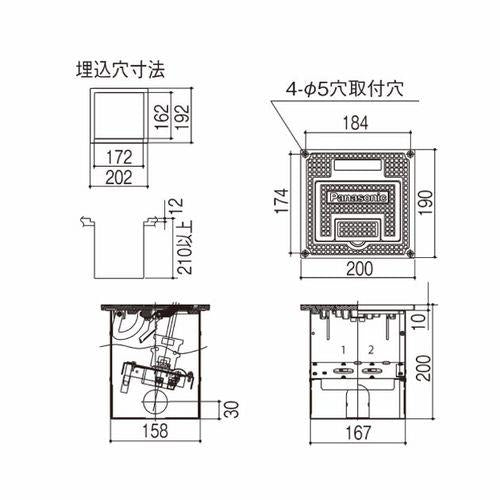 フロアコンセント <NK>