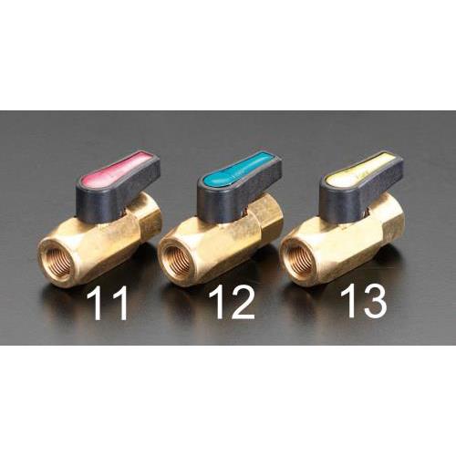 NPT1/8"xNPT1/8" ボールバルブ(青)