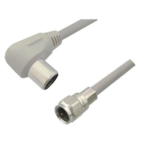 片側L型/片側F型コネクター付 S-4CFBケーブル 7m ニッケルメッキ