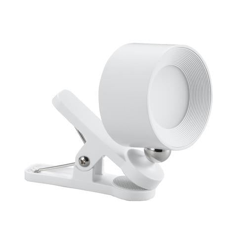 2wayクリップマグネットライトホワイト(丸タイプ)