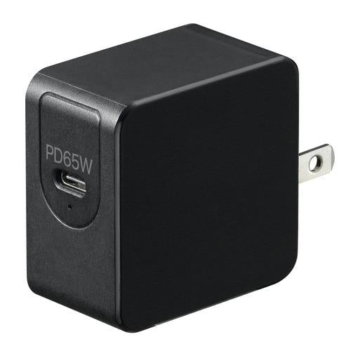 USBアダプター1ポートPD65Wブラック