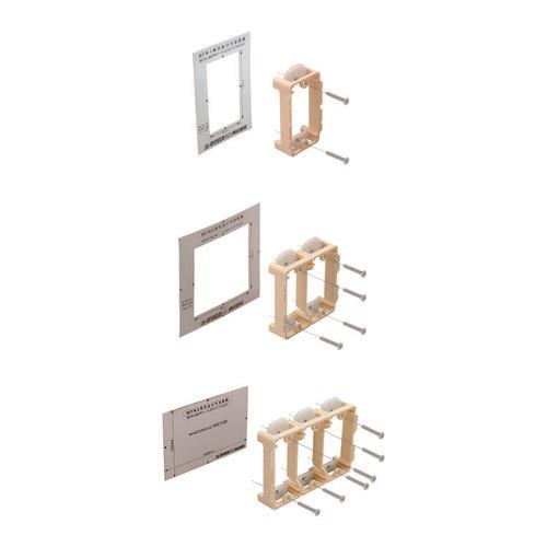 ボックスレス用配線器具取付枠