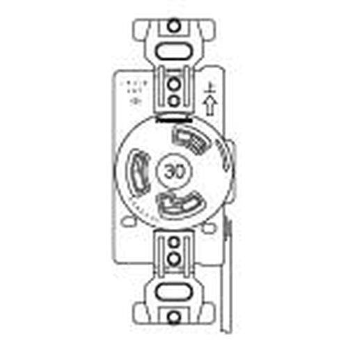 【受注生産品】接地2P30A引掛埋込コンセント チョコ