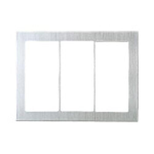 【受注生産品】グレーシアシリーズ スクエア スイッチプレート3連用 シルバーグレー