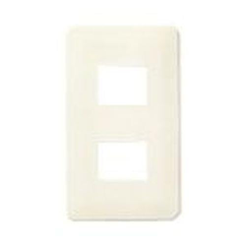 フルカラーワンタッチモダンプレート2個用 ミルキーホワイト WN6802WK 5個入