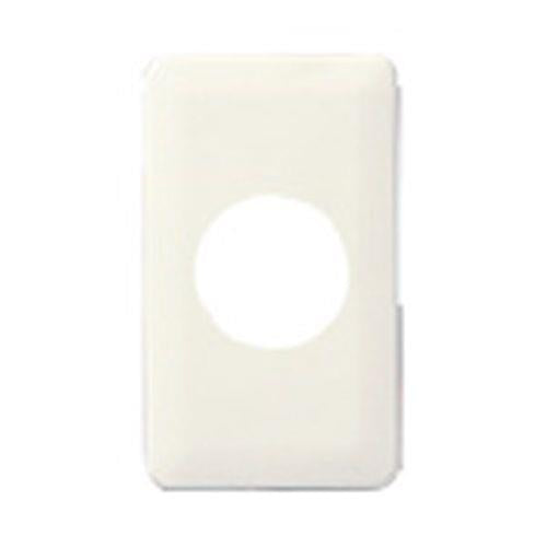 フルカラー モダンコンセントプレート φ41.5 ミルキーホワイト WN6054W 20個入