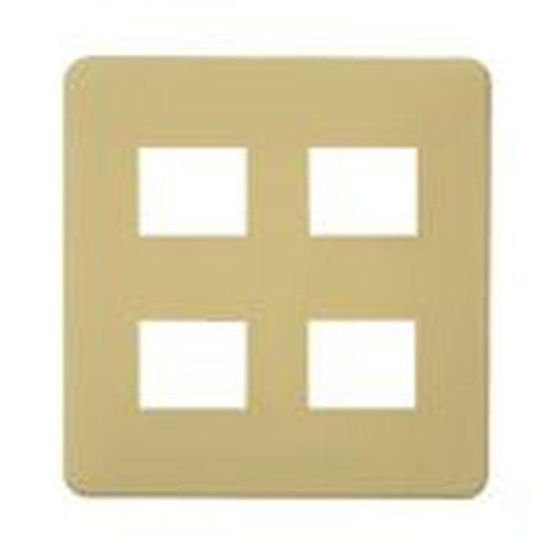 フルカラー モダンプレート4個用 ダークベージュ 20個入