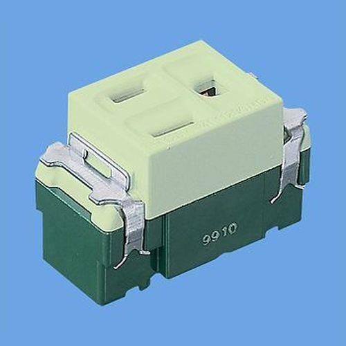 埋込接地コンセント ライトグリーン WN1101LG 10個入