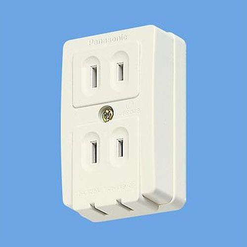 露出コンセント 2P トリプルコンセント WK1022W 10個入