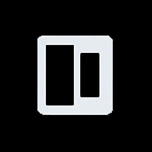 コスモシリーズワイド21 ラウンド用スイッチ+コンセントプレート WTC7112W 10個入