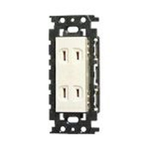 フルカラー 埋込絶縁ダブルコンセント WN13024K 10個入