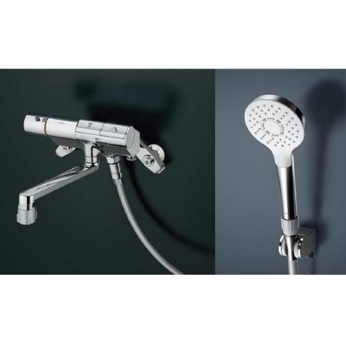 壁付サーモスタット混合水栓(タッチ、コンフォートウエーブ1モード、めっき、ハイカット)