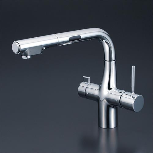 ビルトイン浄水器用シングルシャワー付