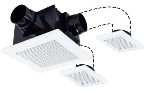 天井埋込形換気扇 2～3部屋用低騒音形