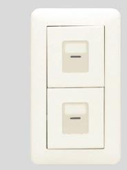 電子式スイッチ ガイド・チェック用 並列操作形(遅れ機能なし)(PW色)