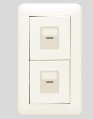 電子式スイッチ ガイド・チェック用 2箇所操作形(遅れ機能なし)(PW色)