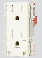 扉付アースターミナル付接地ダブルコンセント(PW色)