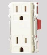 接地ダブルコンセント(PW色)