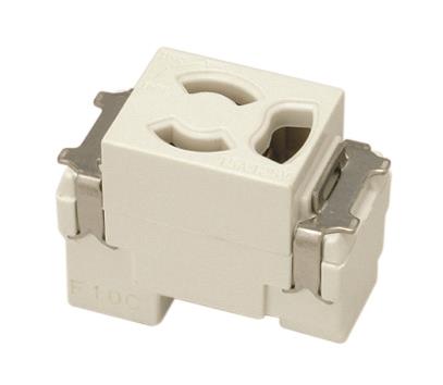 抜止接地シングルコンセント(PW色)