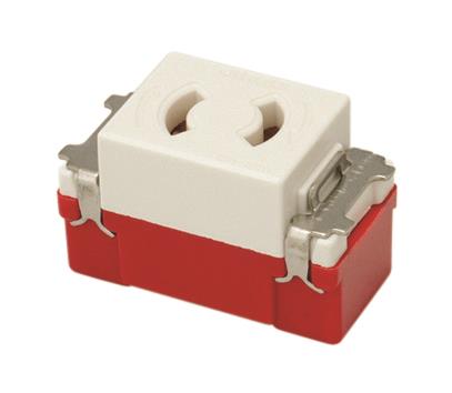 抜止シングルコンセント(PW色)