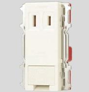 アースターミナル付 シングルコンセント(PW色)